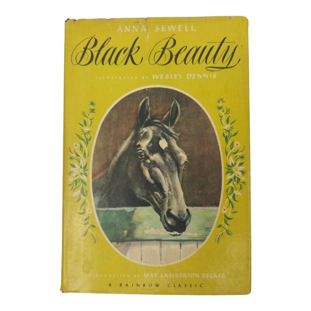 Black Beauty Anna Sewell Rainbow Classics Third Printing 1946 Hardcover DJ